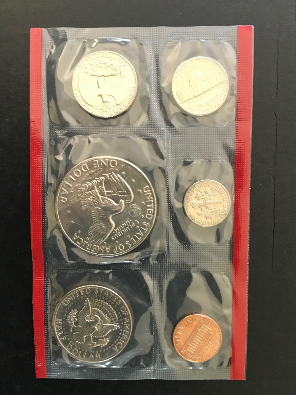 1973 P, D & S U.S. Mint Uncirculated Set 13 Coins -All Mint Pennies - JFK & Ikes - Picture 4 of 5
